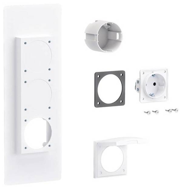 Hager ZY01SD Hager ZY01SD-stopcontactflens universeel 1xstopcontact sluitpl. Links+rechts Steunflens 1 stuk(s)
