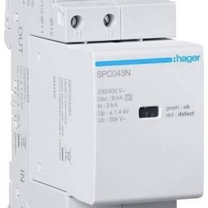 Hager SPC403N SPC403N Overspanningsafleider 1 stuk(s) Hager SPC403N SPC403N Overspanningsafleider 1 stuk(s)