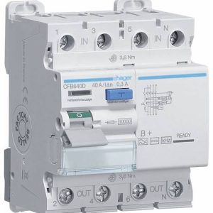 Hager CFB640D CFB640D Aardlekschakelaar 40 A 230 V, 400 V Hager CFB640D CFB640D Aardlekschakelaar 40 A 230 V, 400 V