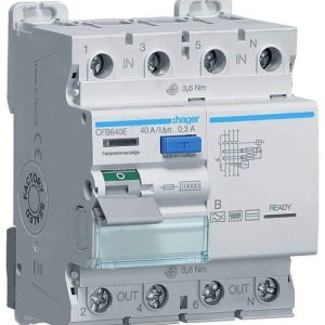 Hager CFB640E CFB640E Aardlekschakelaar 40 A 230 V, 400 V Hager CFB640E CFB640E Aardlekschakelaar 40 A 230 V, 400 V
