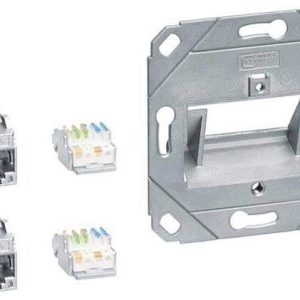 Hager GMKSRJ45C6A2 Kabelgoot Data-aansluitmodule Cat 6 1 stuk(s) Grijs Hager GMKSRJ45C6A2 Kabelgoot Data-aansluitmodule Cat 6 1 stuk(s) Grijs