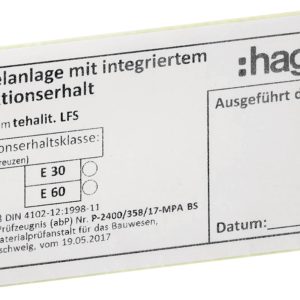 Hager LFSFE Etiket voor functiebehoud 2 stuk(s)