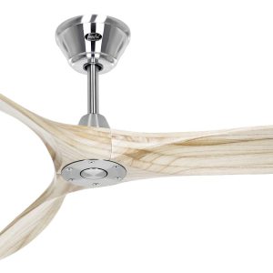CasaFan ECO AIRSCREW 152 BN-NT Plafondventilator 28 W (Ø x h) 1520 mm x 275 mm Chroom Met afstandsbediening, Met winterm CasaFan ECO AIRSCREW 152 BN-NT Plafondventilator 28 W (Ø x h) 1520 mm x 275 mm Chroom Met afstandsbediening, Met winterm