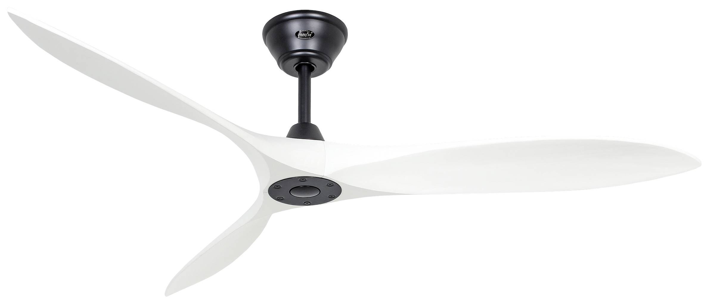 CasaFan ECO AIRSCREW 152 MS-MW Plafondventilator 28 W (Ø x h) 1520 mm x 275 mm Zwart (mat) Met afstandsbediening, Met wi