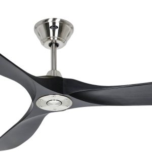 CasaFan ECO GENUINO 152 BN-MS Plafondventilator 16.6 W (Ø x h) 1520 mm x 285 mm Chroom Met afstandsbediening, Met winter CasaFan ECO GENUINO 152 BN-MS Plafondventilator 16.6 W (Ø x h) 1520 mm x 285 mm Chroom Met afstandsbediening, Met winter