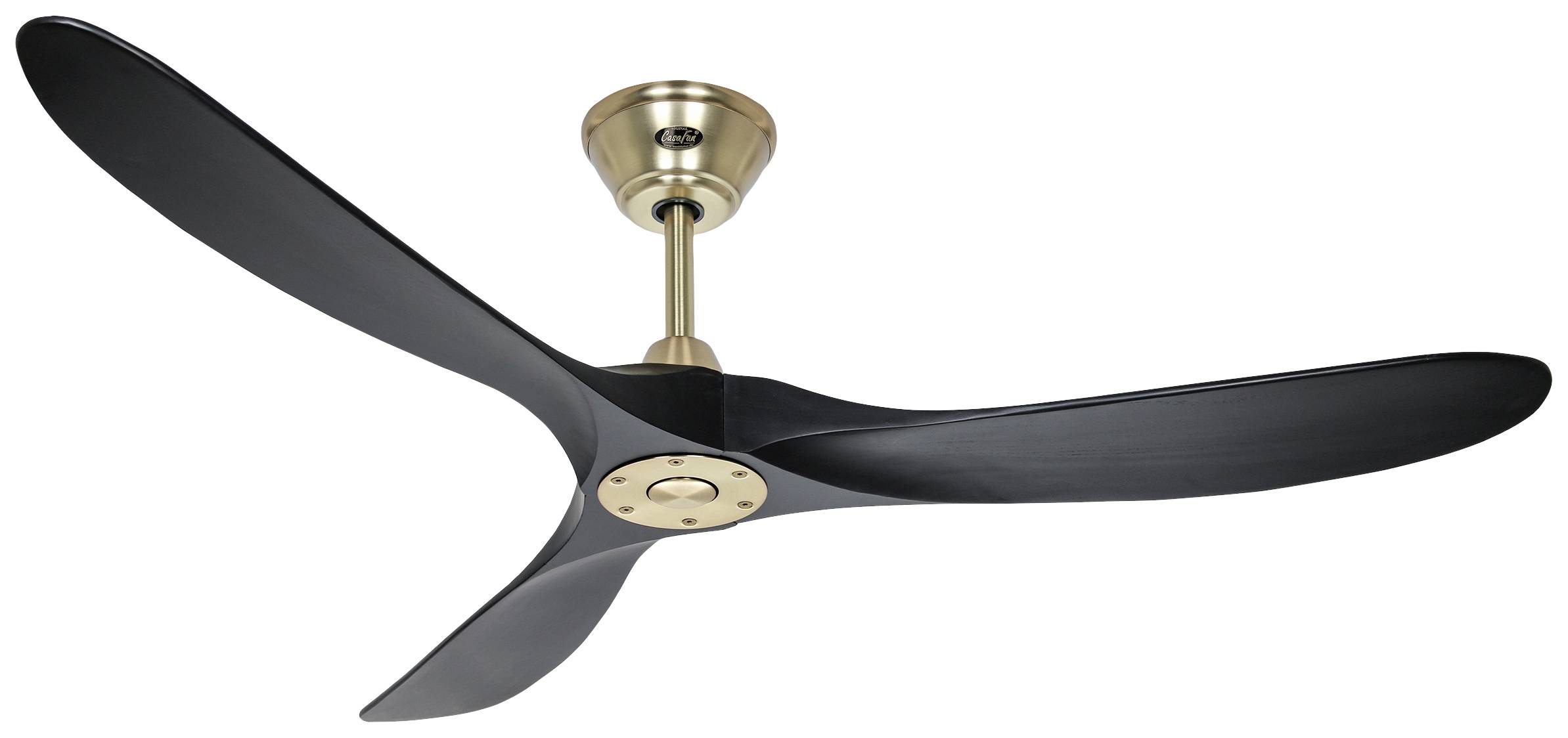CasaFan ECO GENUINO 152 MG-MS Plafondventilator 16.6 W (Ø x h) 1520 mm x 285 mm Messing Met afstandsbediening, Met winte