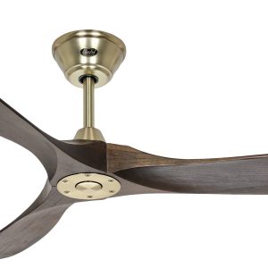 CasaFan ECO GENUINO 152 MG-NB Plafondventilator 16.6 W (Ø x h) 1520 mm x 285 mm Messing Met afstandsbediening, Met winte