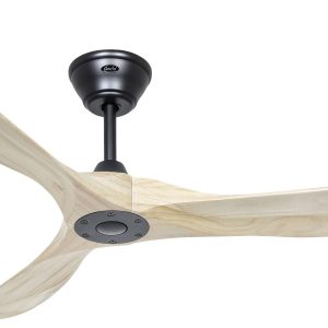 CasaFan ECO GENUINO 152 MS-NT Plafondventilator 16.6 W (Ø x h) 1520 mm x 285 mm Zwart (mat) Met afstandsbediening, Met w