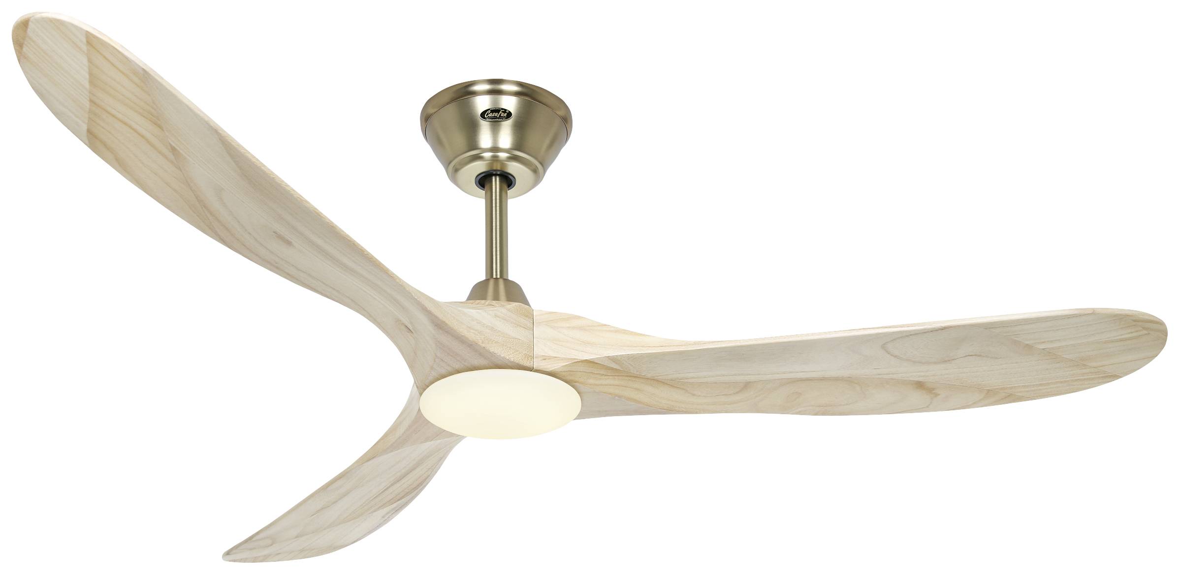 CasaFan ECO GENUINO-L 152 MG-NT Plafondventilator 16.5 W (Ø x h) 1520 mm x 340 mm Messing Met afstandsbediening, Met win