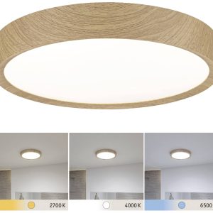 Paulmann 71085 Tega LED-plafondlamp LED 22.5 W Hout Paulmann 71085 Tega LED-plafondlamp LED 22.5 W Hout