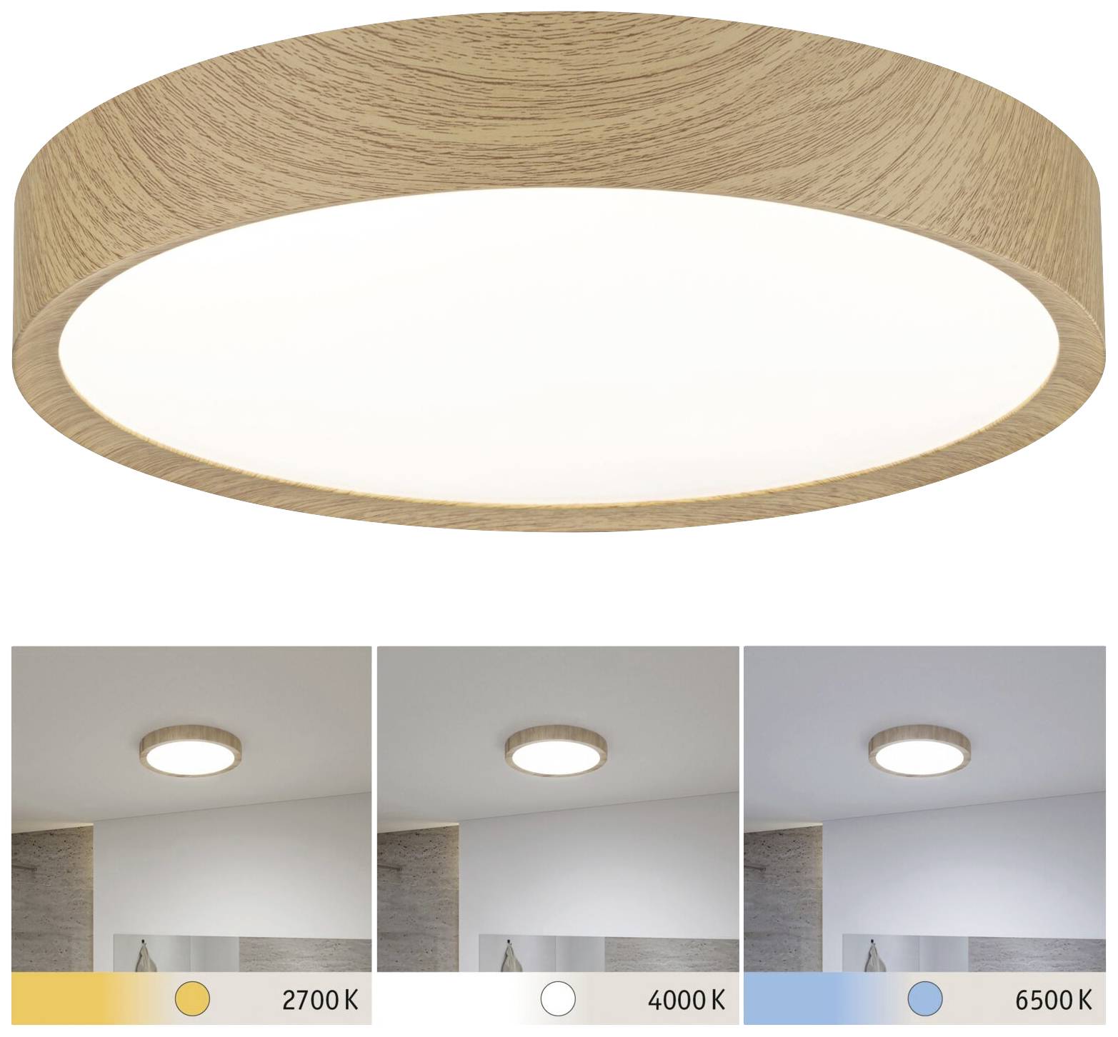 Paulmann 71085 Tega LED-plafondlamp LED 22.5 W Hout