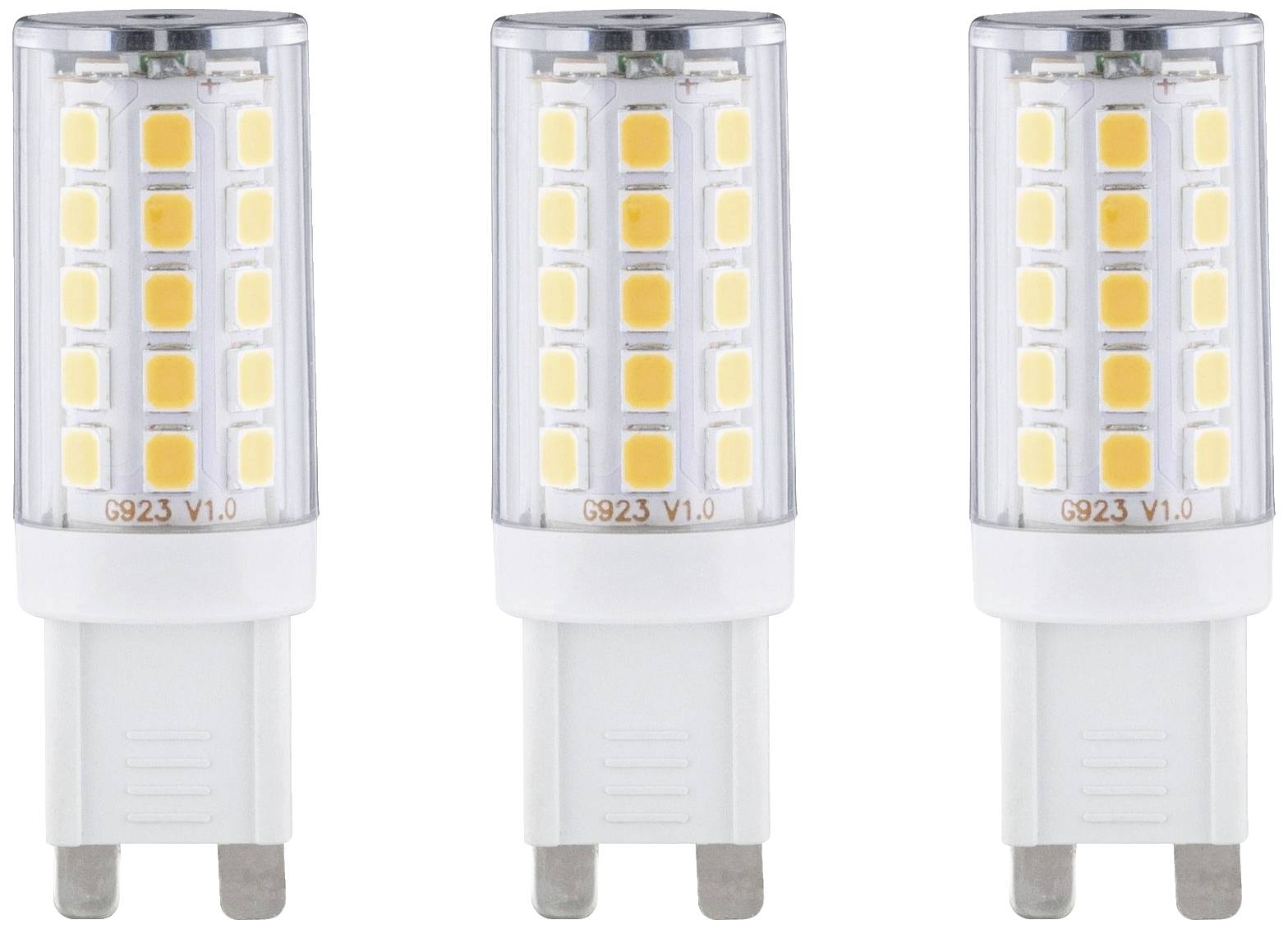 Paulmann 28808 LED-lamp Energielabel F (A - G) G9 2.5 W Warmwit (Ø x h) 17 mm x 50 mm 3 stuk(s)