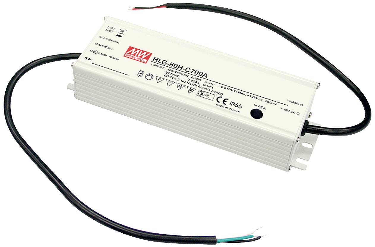 MEAN WELL LED-transformator 90.3 W 700 mA 64 - 129 V Dimbaar 1 stuk(s)