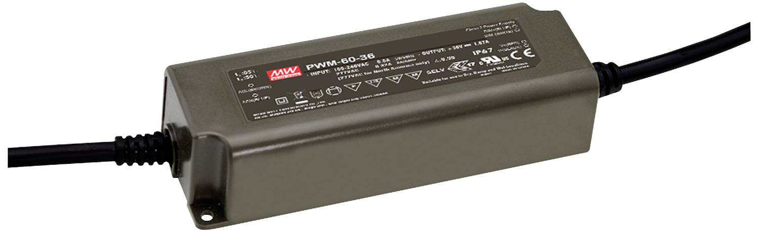 MEAN WELL LED-transformator 60 W 5 A 1 stuk(s)