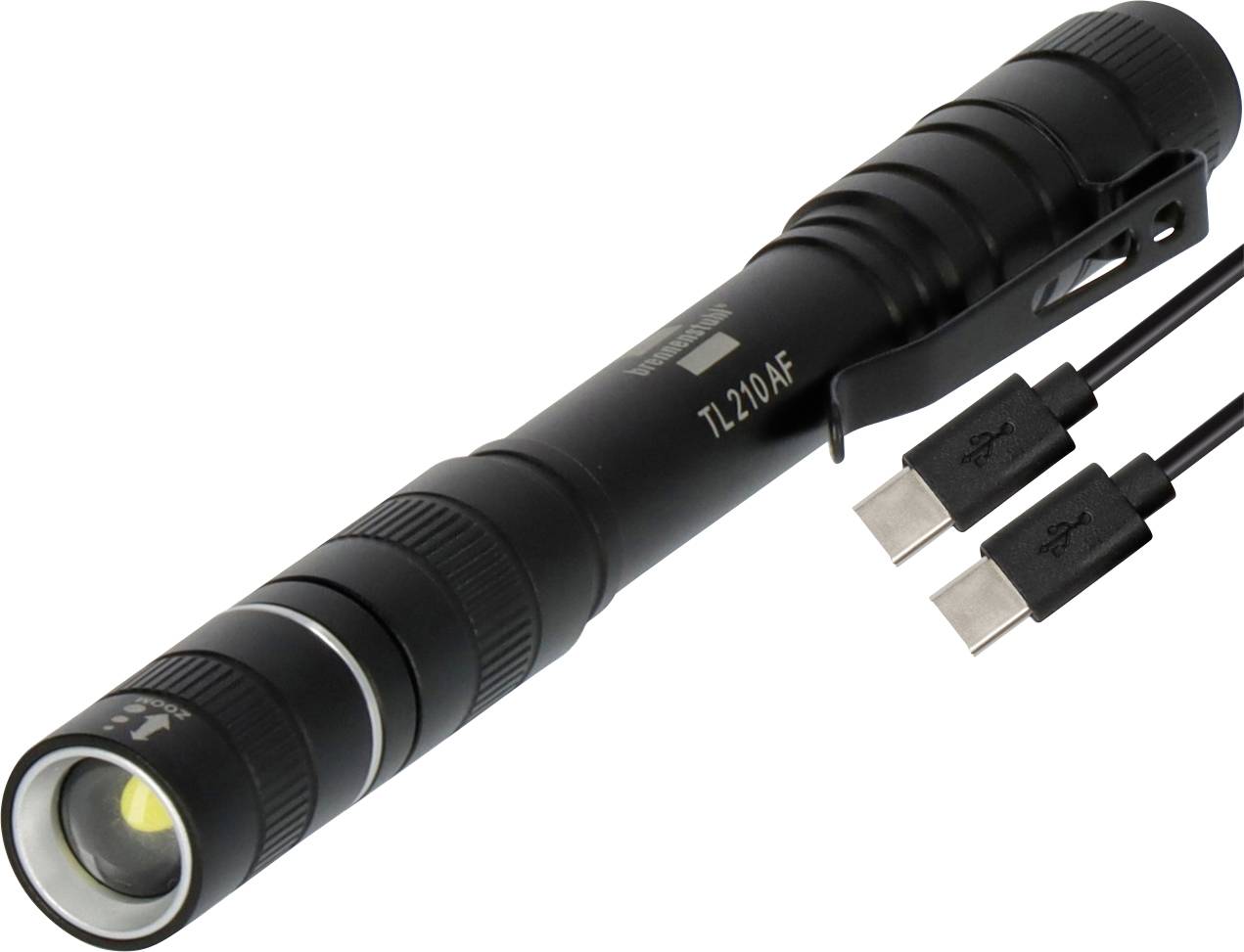 Brennenstuhl TL210 AF Zaklamp werkt op een accu LED Met USB-poort 200 lm 13 h 0.141