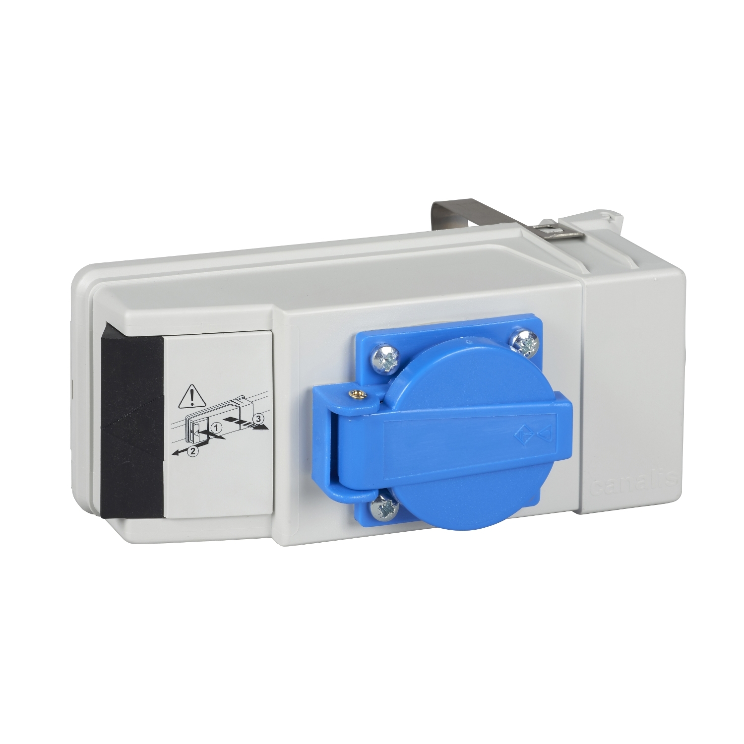 Schneider Electric KBC16DCP2 KBC-uitgangsadapter, 16A, m. veilig., var. PH.-afgr., randaarde DIN, L+N+PE Verdeelkastacce