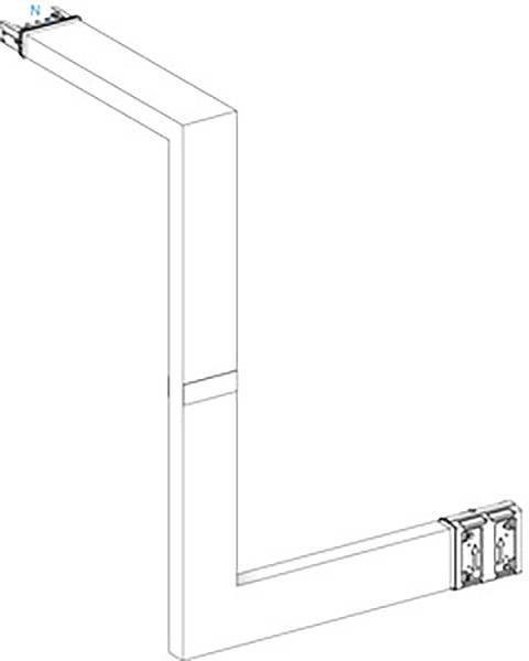 Schneider Electric KSA250DMBL43F KSA verandering van meerdere richting, 250A, omhoog rechts, brandschot Verdeelkastacces