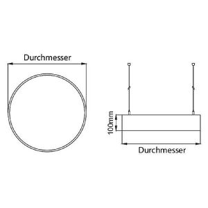 Brumberg 13615164 13615164 LED-hanglamp LED 25 W Zilver Brumberg 13615164 13615164 LED-hanglamp LED 25 W Zilver