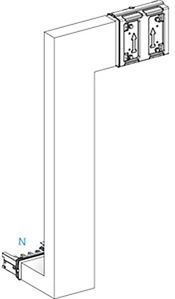 Schneider Electric KSA400DMBK41A KSA verandering van meerdere richting, 400A, omlaag rechts Verdeelkastaccessoire 1 stuk