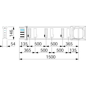 Schneider Electric KSA250ED4156 Railverdeler Inhoud: 1 stuk(s)