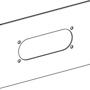 Schneider Electric KSA250ABZFL21 KSA-accessoires, flensplaat voor FL21 trekontlastingen voor KSA250AB4 Verdeelkastaccess