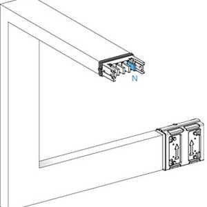 Schneider Electric KSA400DMCL43A KSA verandering van meerdere richting, 400A, omhoog links Verdeelkastaccessoire 1 stuk(