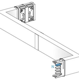Schneider Electric KSA400DZCG41F KSA Z-element, 400A, hoge kant, links-rechts, honinglengte, brandschot Verdeelkastacces