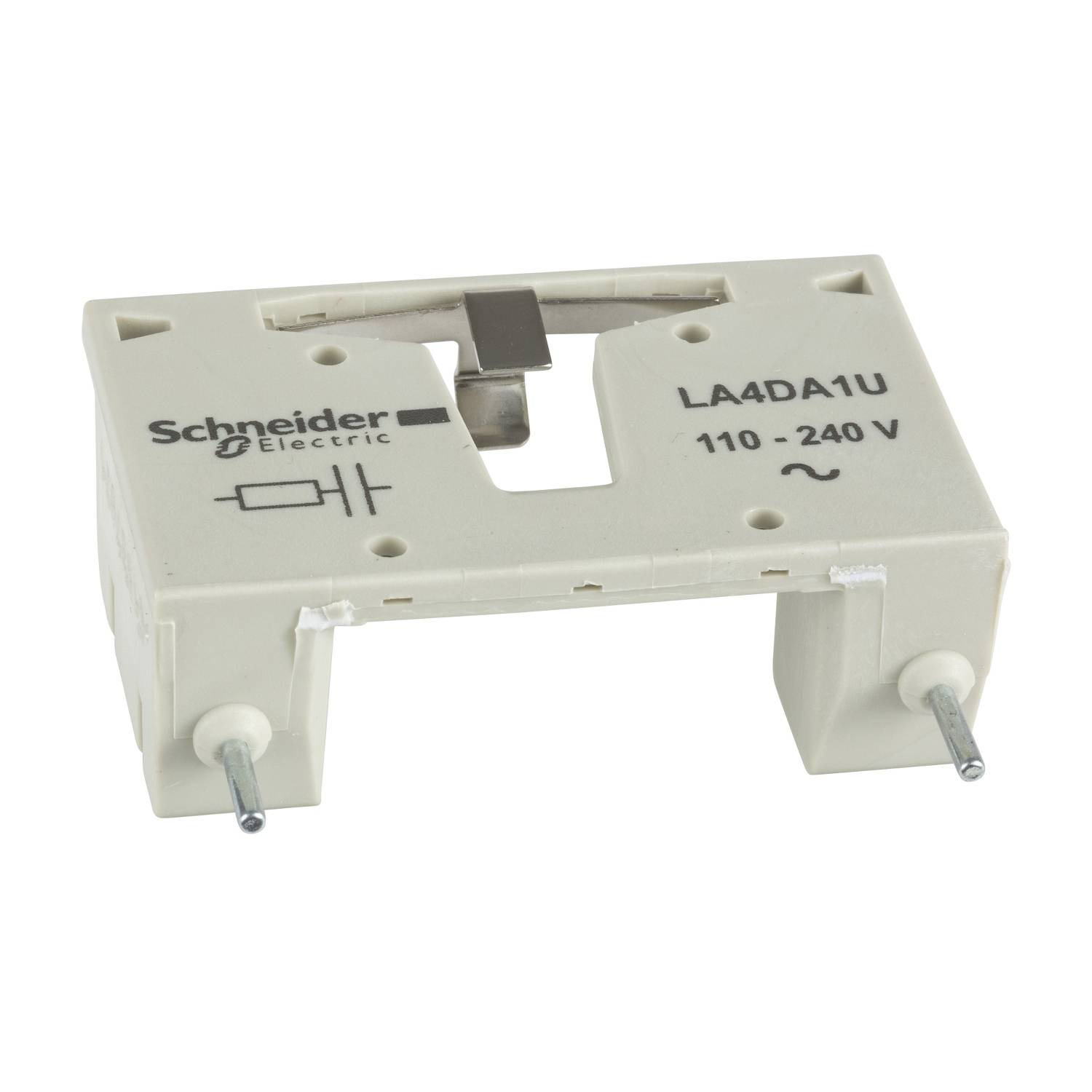 Schneider Electric LA4DA1U Bedieningsmodule, TeSys D, RC-schakel, 110 V AC Verdeelkastaccessoire 1 stuk(s)