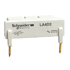 Schneider Electric LA4DE2G Bedieningsmodule, TeSys D, varistor, 50-127 V AC Verdeelkastaccessoire 1 stuk(s) Schneider Electric LA4DE2G Bedieningsmodule, TeSys D, varistor, 50-127 V AC Verdeelkastaccessoire 1 stuk(s)