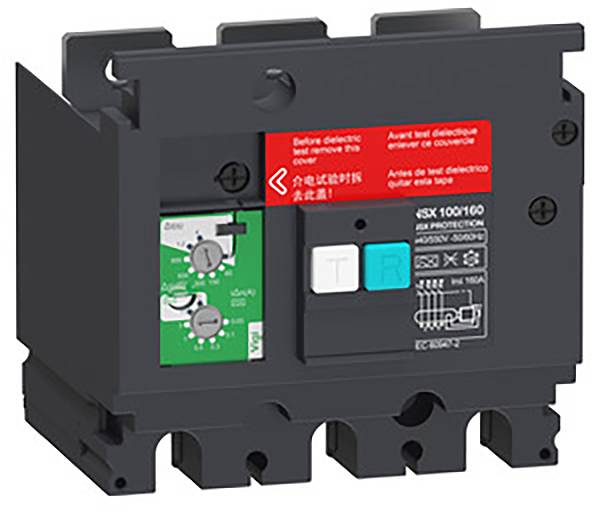 Schneider Electric LV429490 Extra foutstroombeveiligingsmodule VigiPacT voor Compact NSX 100/160 3P, 440 VAC tot 550 VAC