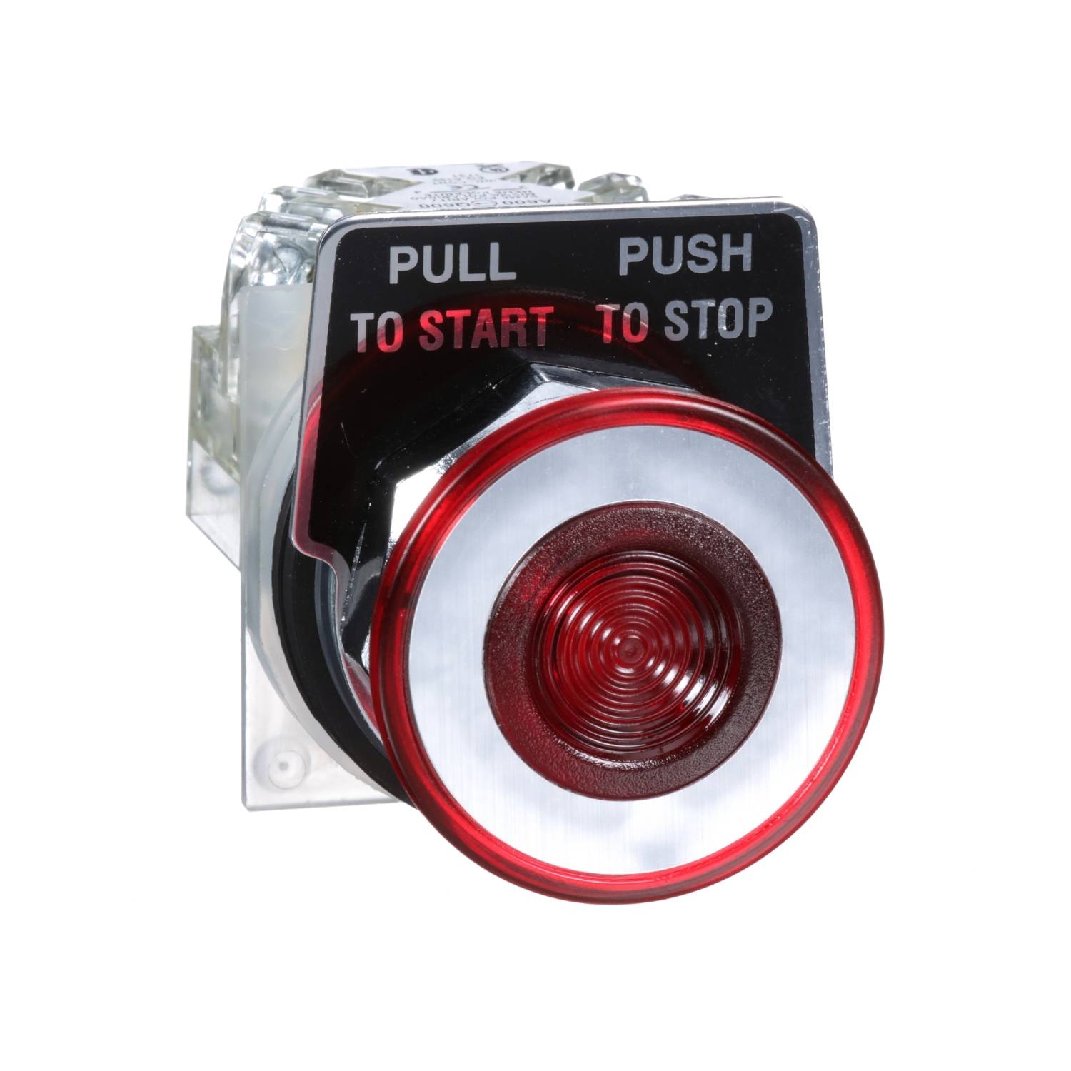 Schneider Electric 9001KR9RH13 Drukknop Ø 30, paddenstoelknop. Ø 41 mm, rood, 2 positie., m. trekkabel, 1 W Verdeelkasta