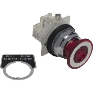 Schneider Electric 9001KR9RH6S10 Drukknop, rood, of verlichte melder type K, Ø30, geschakeld, arresterend -1Ö Verlichte Schneider Electric 9001KR9RH6S10 Drukknop, rood, of verlichte melder type K, Ø30, geschakeld, arresterend -1Ö Verlichte