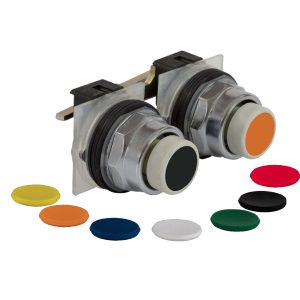 Schneider Electric 9001KR11UH1H1 Drukknop, 7 kleuren voor selectie, Ø 30, mech. Vergrendeld, beide onderhouden, 1°C (104