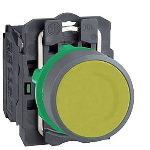 Schneider Electric XB5AA51C0 Drukknop, compl, kunststof, tastend, geel, 22 mm, 1S, grijs Verdeelkastaccessoire 1 stuk(s) Schneider Electric XB5AA51C0 Drukknop, compl, kunststof, tastend, geel, 22 mm, 1S, grijs Verdeelkastaccessoire 1 stuk(s)