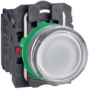 Schneider Electric XB5AW31M5C0 Verlichte druktoets, compl, kunststof, tasten, wit, 22 mm, 230 V, 1S+1Ö, in grijs Verlich Schneider Electric XB5AW31M5C0 Verlichte druktoets, compl, kunststof, tasten, wit, 22 mm, 230 V, 1S+1Ö, in grijs Verlich