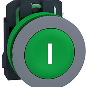 Schneider Electric XB5FA3311C0 Drukknop, compl, kunststof, tastend, groen, gelabeld I, 30 mm, 1S, in grijs Verdeelkastac Schneider Electric XB5FA3311C0 Drukknop, compl, kunststof, tastend, groen, gelabeld I, 30 mm, 1S, in grijs Verdeelkastac