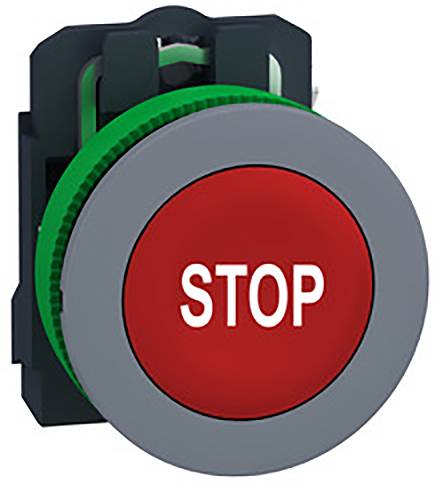 Schneider Electric XB5FA3341C0 Drukknop, compl, kunststof, tastend, wit, pijl hoog, 30 mm, 1Ö, grijs Verdeelkastaccessoi