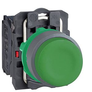 Schneider Electric XB5AP31C0 Drukknop, compl, schakelend, groen, met siliconen dop, 22 mm, 1S, in grijs Verdeelkastacces Schneider Electric XB5AP31C0 Drukknop, compl, schakelend, groen, met siliconen dop, 22 mm, 1S, in grijs Verdeelkastacces