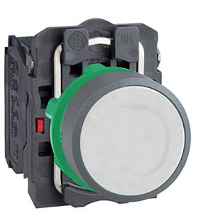 Schneider Electric XB5AA15C0 Drukknop, compl, kunststof, tastend, wit, 22 mm, 1S+1Ö, grijs Verdeelkastaccessoire 1 stuk( Schneider Electric XB5AA15C0 Drukknop, compl, kunststof, tastend, wit, 22 mm, 1S+1Ö, grijs Verdeelkastaccessoire 1 stuk(