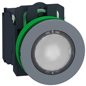 Schneider Electric XB5FW31G5C0 Verlichte druktoets, compl, kunststof, tasten, wit, 30 mm, 120 V, 1S+1Ö, in grijs Verlich Schneider Electric XB5FW31G5C0 Verlichte druktoets, compl, kunststof, tasten, wit, 30 mm, 120 V, 1S+1Ö, in grijs Verlich