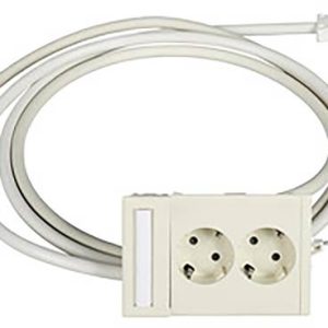 Schneider Electric 5940037 Inbouwdoos 2-voudig stopcontact 1 stuk(s) Wit