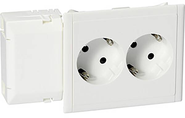 Schneider Electric 5951512 Inbouwdoos 2-voudig stopcontact 1 stuk(s) Wit