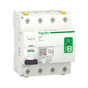 Schneider Electric A9Z61425 Aardlekschakelaar Aardlekschakelaar voor AC/DC B 25 A 0.03 A Schneider Electric A9Z61425 Aardlekschakelaar Aardlekschakelaar voor AC/DC B 25 A 0.03 A