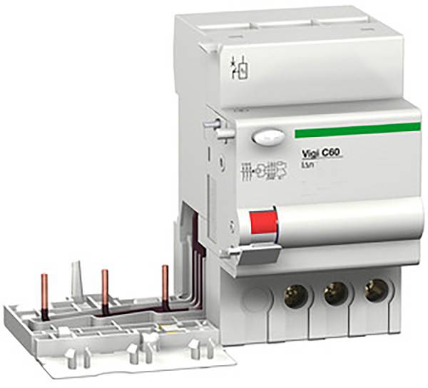 Schneider Electric M9V14363 Multi 9 OEM Vigi C60 3-polig 63A 300 mA type AC voor LS-schakelaar C60 Verdeelkastaccessoire