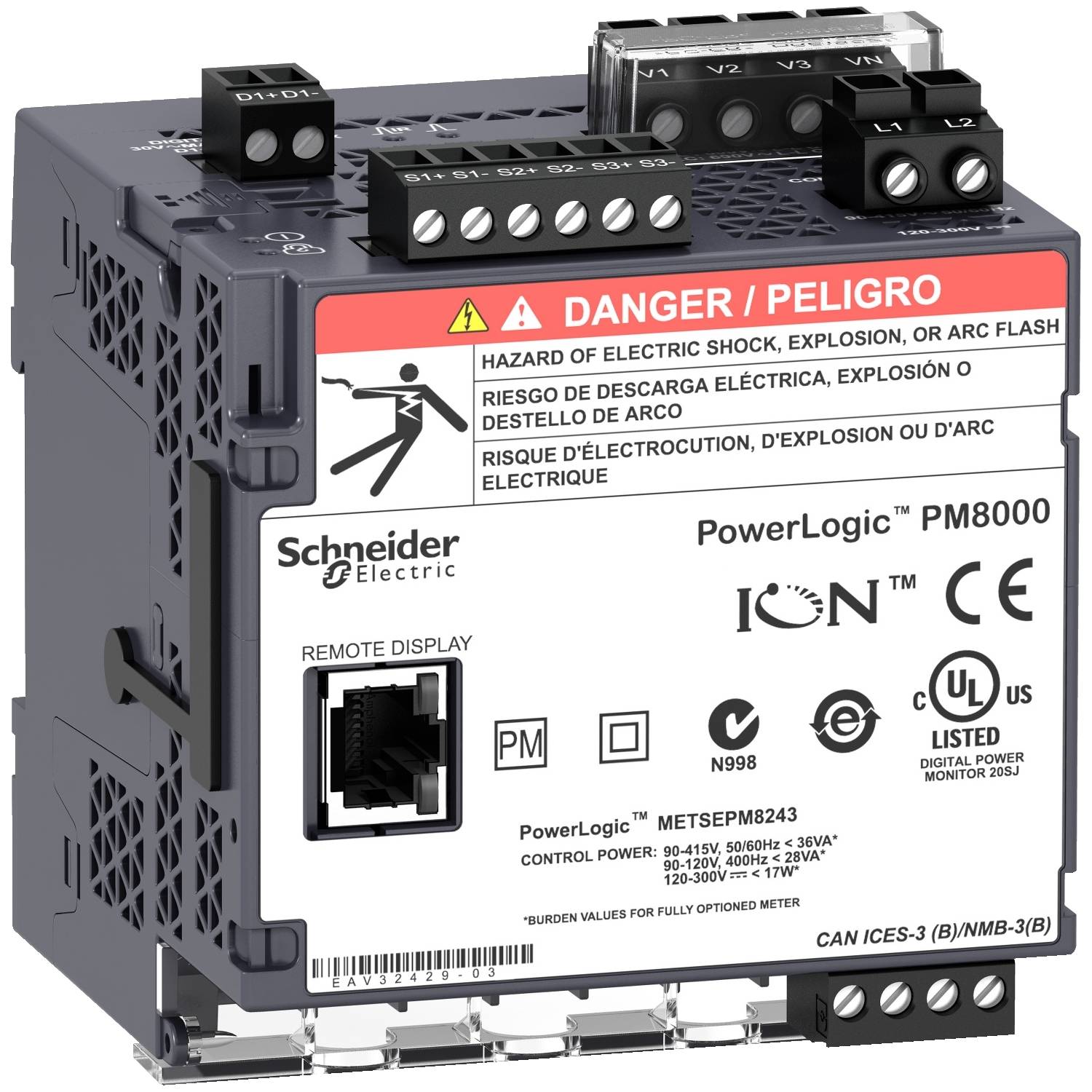 Schneider Electric METSEPM8213 Digitale kWh-meter 1 stuk(s)
