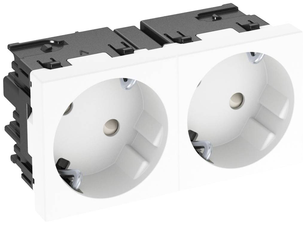 OBO Bettermann 6120483 Apparaatinzet 2-voudig stopcontact (b x h x d) 90 x 45 x 40 mm Wit 1 stuk(s)