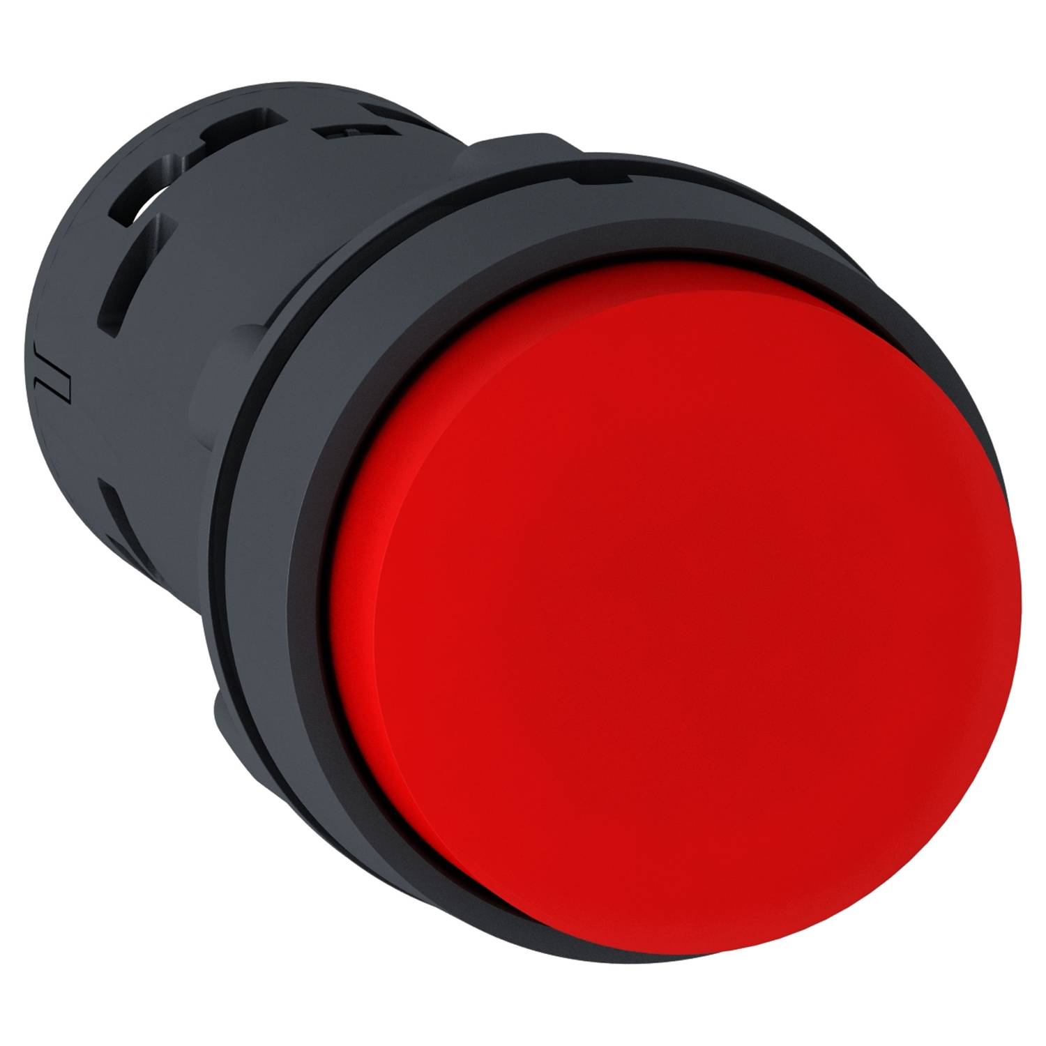 Schneider Electric XB7NL42 Drukknop, Harmony XB7, monoblock, kunststof, Ø22mm, rood, 1Ö, boven, schroefklem Verdeelkasta