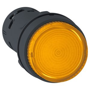 Schneider Electric XB7NW35B1 Verlichte druktoets, Harmony XB7, monoblock, kunststof, Ø 22 mm, oranje, geïntegreerde LED, Schneider Electric XB7NW35B1 Verlichte druktoets, Harmony XB7, monoblock, kunststof, Ø 22 mm, oranje, geïntegreerde LED,