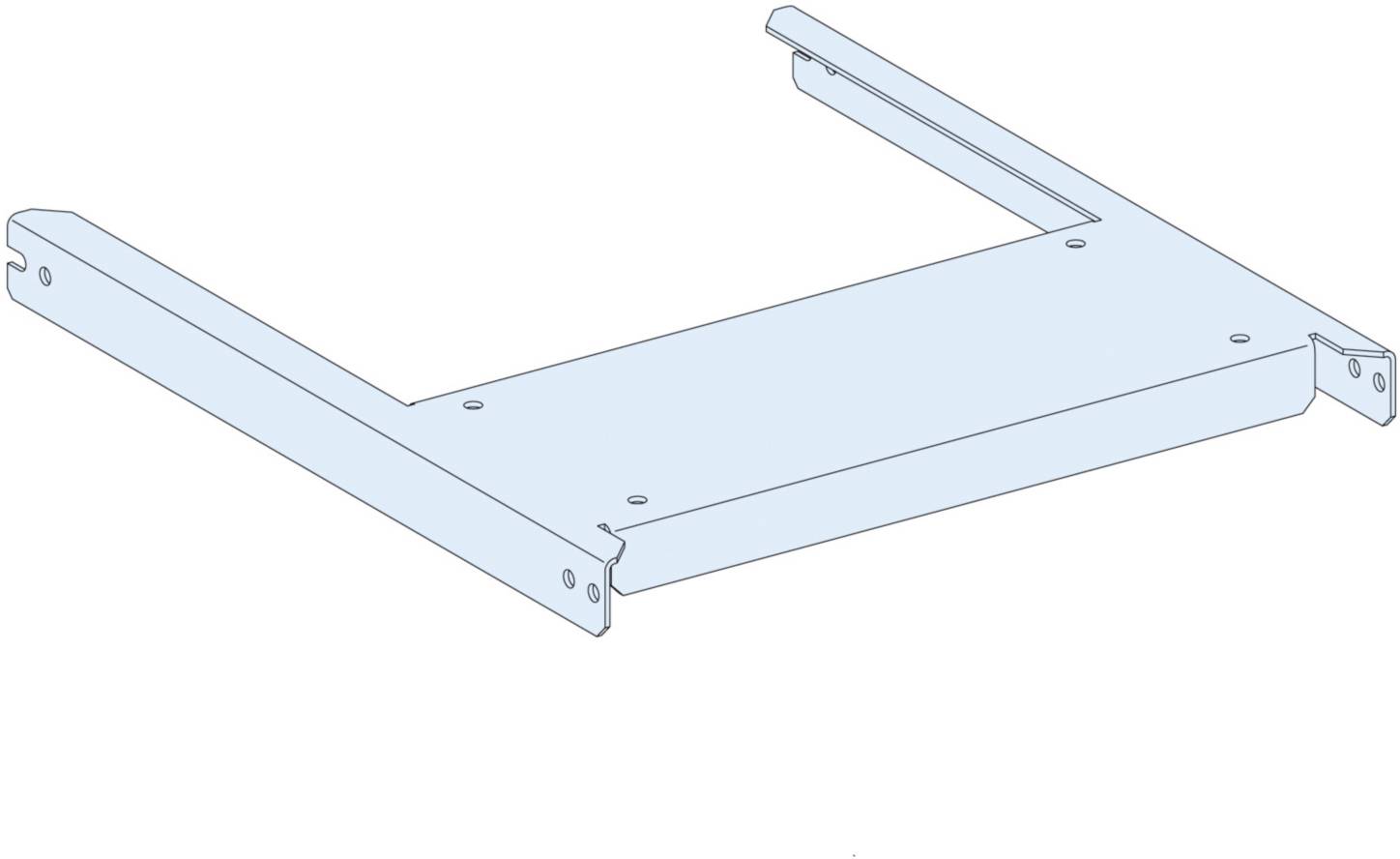 Schneider Electric LVS03489 PrismaSeT-P, montageplaat, MasterPacT MTZ1 06-16 3-polig, vaste inbouw, verticaal, breedte=4