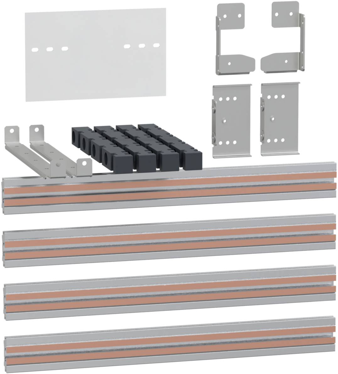 Schneider Electric LVS04494 PrismaSeT-P, verbinding, MasterPacT MTZ2 08-16 4-polig, vaste inbouw/inschuiftechniek, met h